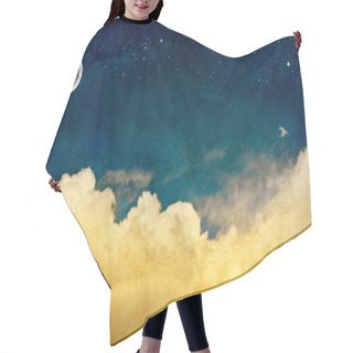 Personality  Moon And Cloudscape Hair Cutting Cape
