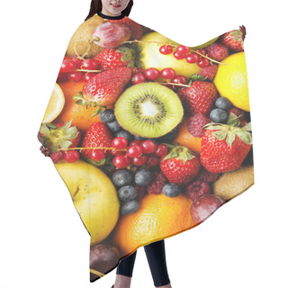 Personality  Different Summer Fruits Hair Cutting Cape