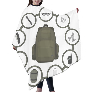 Personality  Traveler Backpack Contents Hair Cutting Cape