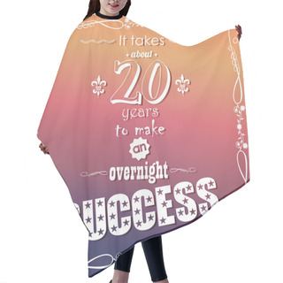 Personality  Quote, Inspirational Poster, Typographical Design, Vector Illustration Hair Cutting Cape