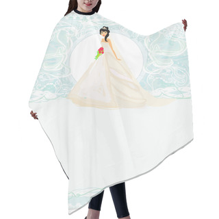 Personality  Beautiful Bride Card Hair Cutting Cape