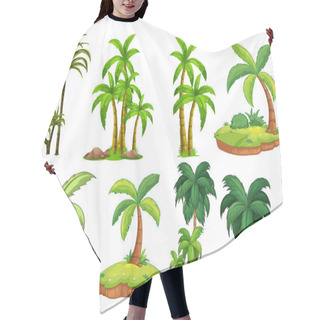 Personality  Palm Trees Hair Cutting Cape