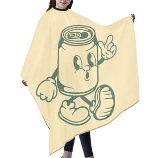 Personality  Vintage Character Design Of Beverage Can Hair Cutting Cape