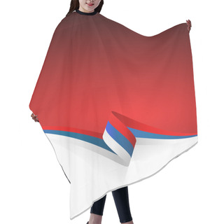 Personality  Red Blue White Hair Cutting Cape