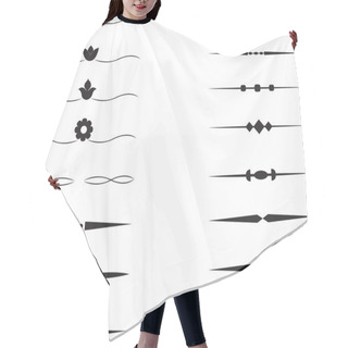 Personality  Simple Text Dividers Hair Cutting Cape