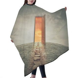 Personality  Big Teleportation Door Hair Cutting Cape