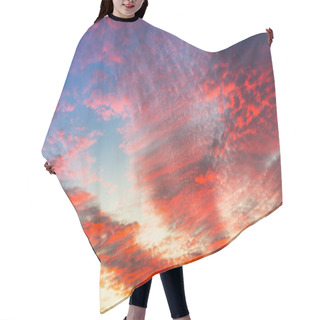 Personality  Beautiful Sunset In The Sky Hair Cutting Cape