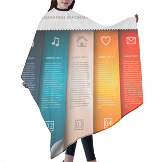 Personality  Colorful Number Option Banners Hair Cutting Cape