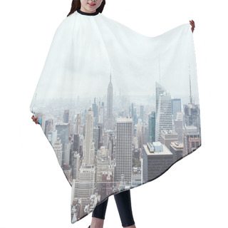 Personality  Aerial View Of Architecture On New York City, Usa Hair Cutting Cape