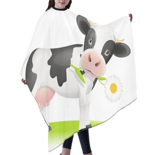 Personality  Little Cow Eating Daisy Hair Cutting Cape