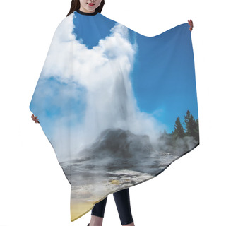 Personality  Castle Geyser Yellowstone National Park Hair Cutting Cape