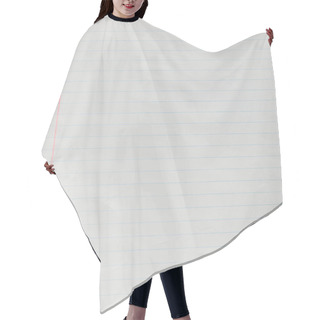 Personality  Top View Of Blank Lined Paper Sheet  Hair Cutting Cape