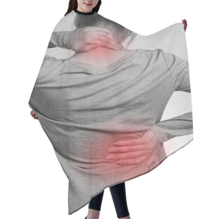 Personality  Female With Pain Back Pain And Neck Pain Hair Cutting Cape