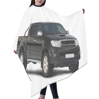 Personality  Front-side View Of Pick-up Truck Hair Cutting Cape