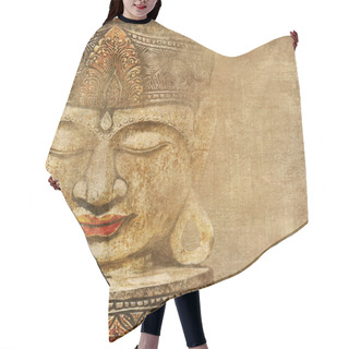 Personality  Oriental Background With Buddha Face Hair Cutting Cape