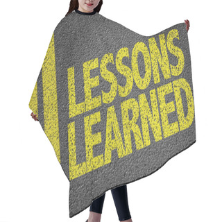 Personality  Yellow Sign Lessons Learned Hair Cutting Cape