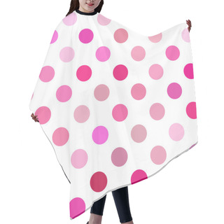 Personality  Pink Polka Dots Background, Creative Design Templates Hair Cutting Cape