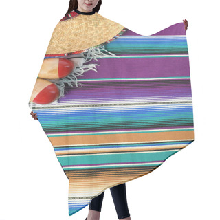 Personality  Mexico Cinco De Mayo Background Mexican Sombrero Hair Cutting Cape