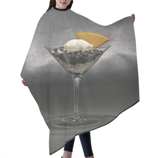 Personality  Vanilla Ice Cream In A Martini Glass  Hair Cutting Cape