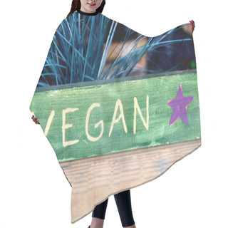 Personality  Vegan Sign Hair Cutting Cape