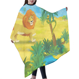 Personality  Cartoon  Lion In Africa Hair Cutting Cape