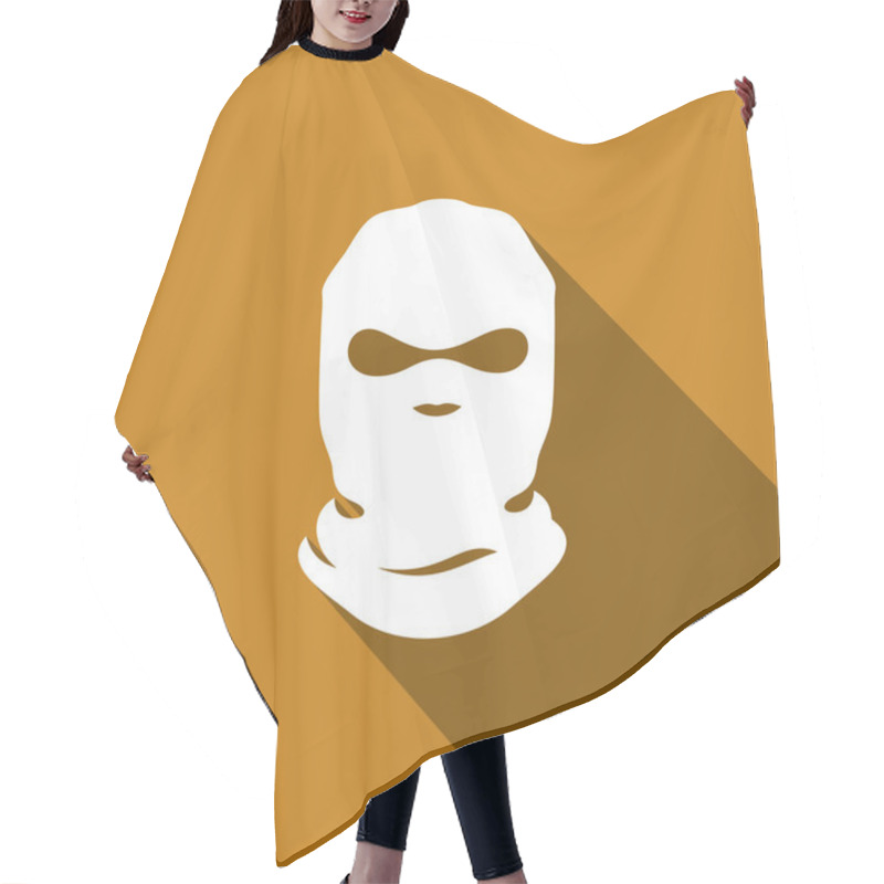 Personality  Terrorist Mask, Balaclava Sign Hair Cutting Cape