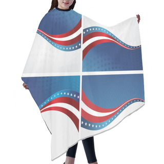Personality  American Flag, Vector Background For Independence Day And Other Events.  Hair Cutting Cape