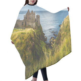 Personality  Dunluce Castle On The Cliff. Irish Shoreline. Hair Cutting Cape