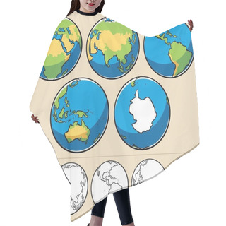 Personality  Planet Earth Hair Cutting Cape