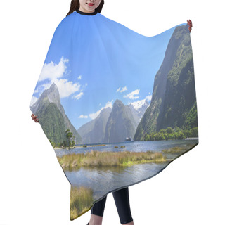 Personality  Milford Sound. New Zealand Hair Cutting Cape