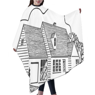 Personality  Home Sweet Home Hair Cutting Cape