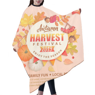 Personality  Invitation To Autumn Harvest Festival. Hair Cutting Cape