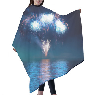 Personality  Colorful Fireworks Hair Cutting Cape