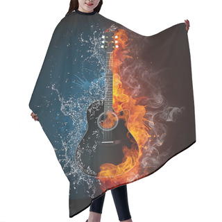 Personality  Electric Guitar Hair Cutting Cape