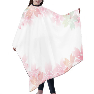 Personality  Background Of Cherry Blossoms Hair Cutting Cape