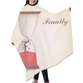 Personality  Finally Word And Hourglass Hair Cutting Cape