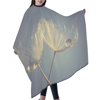 Personality  Abstract Dandelion Flower Background, Extreme Closeup. Big Dandelion On Natural Background Hair Cutting Cape