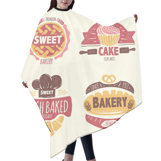 Personality  Bakery Badges Set Hair Cutting Cape