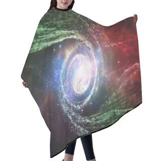 Personality  Elements Of Cosmos Series. Design Composed Of Space And Stars As A Metaphor On The Subject Of Mathematics, Science, Education And Modern Technology Hair Cutting Cape