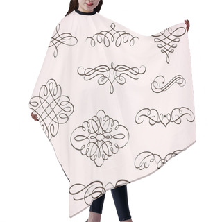 Personality  Swirling Flourishes Elements Hair Cutting Cape