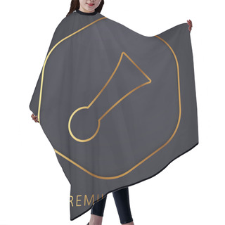 Personality  Bike Horn Golden Line Premium Logo Or Icon Hair Cutting Cape