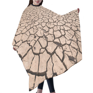Personality  Detail Of Dry Ground Earth Hair Cutting Cape