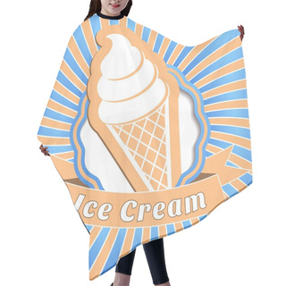 Personality  Ice Cream Background Hair Cutting Cape