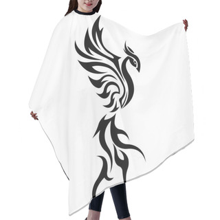 Personality  Vector Illustration Of Fantasy Firebird, Phoenix Hair Cutting Cape