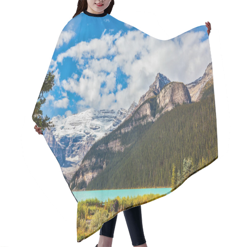 Personality  Lake Louise In Canada  Hair Cutting Cape