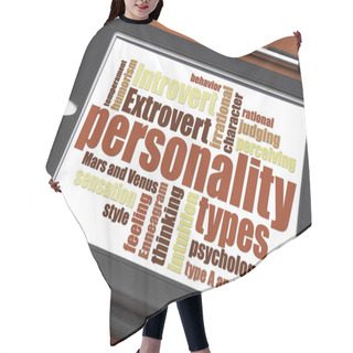 Personality  Personality Types Word Cloud  Hair Cutting Cape