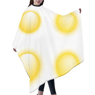 Personality  Vector Sun Icons. Sun Collection Hair Cutting Cape