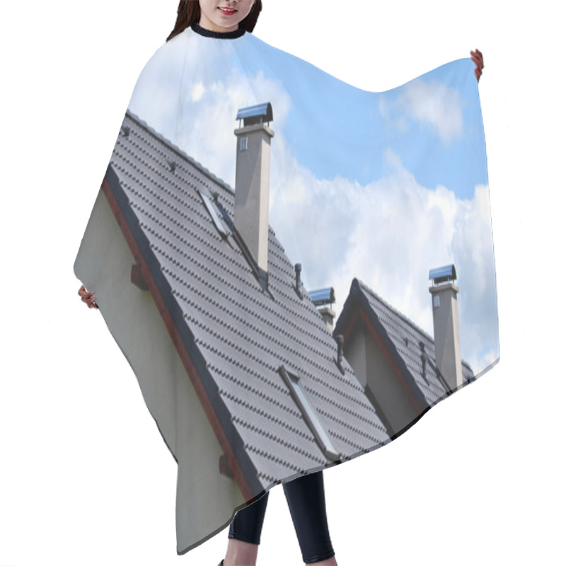 Personality  Gray Roof Hair Cutting Cape