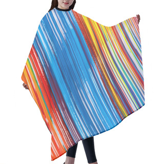 Personality  Abstract Colorful Background With Paint Brushstrokes Hair Cutting Cape