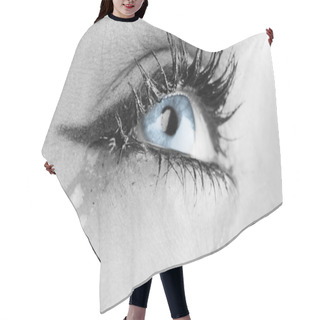 Personality  Eye Crying Hair Cutting Cape